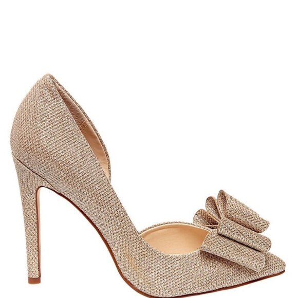 NWOB Betsey Johnson Prince D'Orsay Bow Pumps - Picture 3 of 6